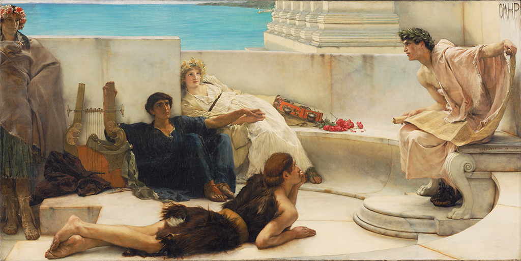 A Reading from Homer in Detail Lawrence Alma Tadema